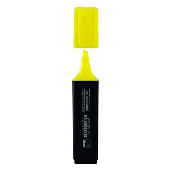 Канцелярский маркер для текста BUROMAX BM.8902-08 водная основа, желтый