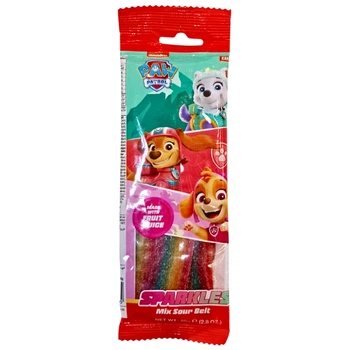 Желейні цукерки Kandiz Paw Patrol кислі фруктові стрічки 80 г