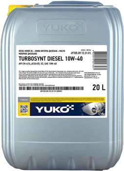 Моторное масло Yuko Turbosynt Diesel 10W-40 20 л (4820070240566)