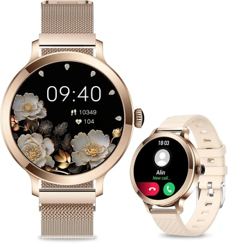 Смарт-годинник Efolen 1.1" жіночий з Bluetooth дзвінками та фітнес-трекером