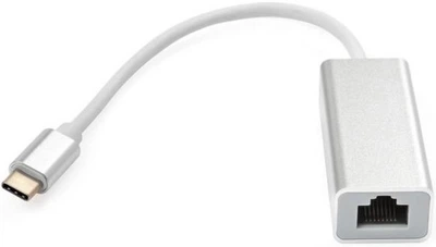 Мережевий адаптер Vinga Type-C to RJ45 Gigabit LAN Aluminium (VCPATC2GBLNS)