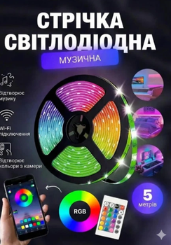 Розумна світлодіодна LED стрічка Smart RGB 5050 з Bluetooth-програмою
