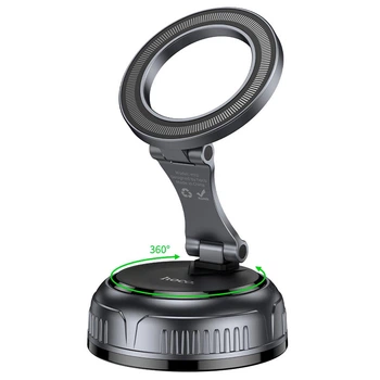 Держатель HOCO High vacuum suction cup magnetic holder H92 (universal) |4.5-7"| Black