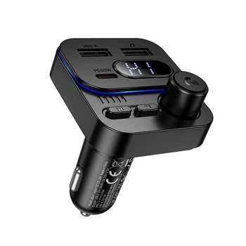 FM - трансмітер Borofone BC61 Ocean car BT FM transmitter 45W Black