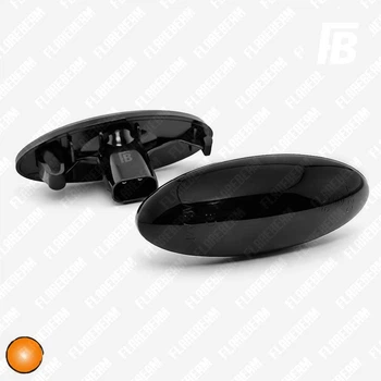 Повторювачі повороту 03, що біжать для Toyota Auris Corolla RAV4 Yaris, світлодіодні (LED) чорні 2 шт. (помаранчевий)