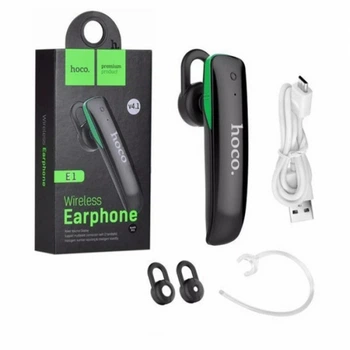 Беспроводная гарнитура Hoco E1 wireless Bluetooth Earphone Чёрная (17699)