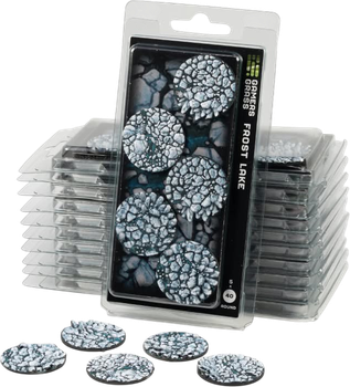 Підставки для фігурок Gamers Grass Frost Lake - Round 40 мм 5 шт. (738956791849)