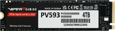 Dysk SSD Patriot Viper VP539 4TB M.2 NVMe 2.0 PCIE Gen5 x4 (PV593P4TBM28H)