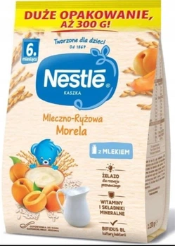 Nestlé Молочно-рисова каша з абрикосом, 300 г (з 6 місяців)