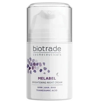 Biotrade (Біотрейд) Melabel Whitening Night Cream – нічний освітлювальний крем для обличчя зі шкірою з гіперпігментацією, 50 мл