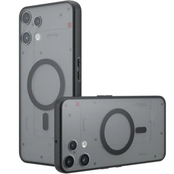 Защитный чехол Deexe Matte Skin with MagSafe для Nothing Phone (3a) Lite - Black