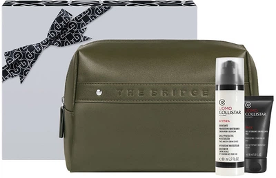 Набір для чоловіків Collistar Uomo Косметичка + Крем для обличчя 80 мл + Гель для вмивання 30 мл (8015150009621)