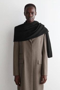 Шарф кашеміровий COS cashmere scarf 1032425001 Чорний
