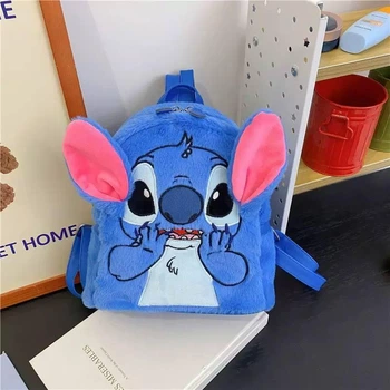 Рюкзак плюшевий дитячий Стіч, Disney Lilo and Stitch, Синій