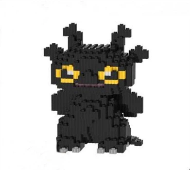 Конструктор фігурка Magic Blocks пікселі Беззубік Нічна фурія 500 деталей 7233