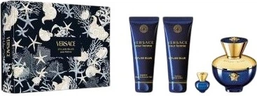 Набір для жінок Versace Dylan Blue Pour Femme Парфумована вода 100 мл + Гель для душу 100 мл + Лосьйон для тіла 100 мл + Мініатюра Парфумована вода 5 мл (8011003900497)