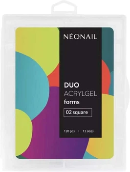 Форми для нарощування нігтів NeoNail Duo AcrylGel 02 квадрат 120 шт (5904553630989)