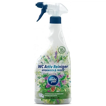 Універсальний засіб для чищення туалету і ванної кімнати Ambi Pur WC Botanical Fragrances Дика шавлія і кедр, 750 мл