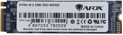 SSD диск AFOX ME300 128GB M.2 2280 NVMe PCIe 3.0 x4 3D NAND TLC (ME300-128GN)