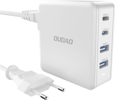 Ładowarka sieciowa Dudao A100EU 2 x USB-C/2 x USB-A 100W White (6973687248727)