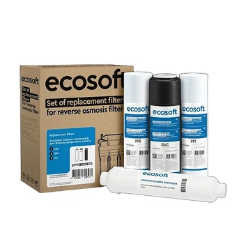 Комплект картриджей Ecosoft (PP5-GAC-PP1 + Постфильтр)