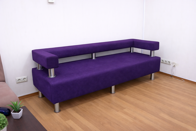Диван офісний BNB IRIS 160 см фіолетовий багіра 10