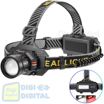 Фонарь налобный BL-T701B-TG, 2x18650, ЗУ Type-C, zoom