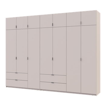 Розпашна Шафа для одягу Doros Лукас Кашемір 3+4 ДСП 315х50х240 (42005136)