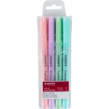 Набір маркерів текстових Highlighter Pastel 2-4мм AXENT