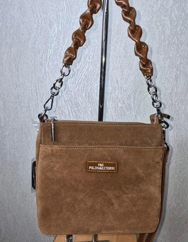 Сумка-месенджер із замші 2378 Brown