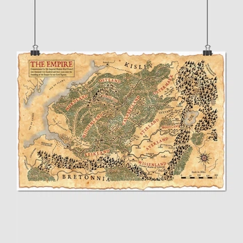 Постер Карта Империи, Warhammer Fantasy, A3 28×42 см (id1467)