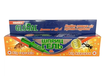 Гель-шприц Global от тараканов 40г