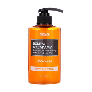 Гель для душу з медом та макадамією KUNDAL White Musk 500мл