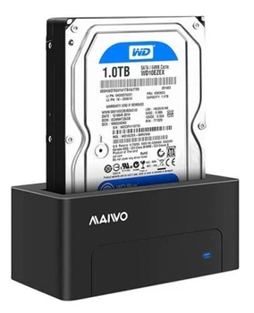 Док-станция 2.5'/3.5' Maiwo K308P, черный, USB 3.0, для 1xSATA HDD/SSD, внешний БП