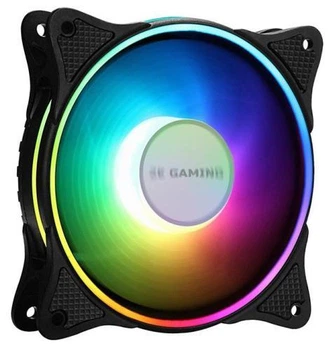 Вентилятор 120 мм, 2E Gaming Air Cool F120OI-ARGB, черный, 120х120х25 мм, ARGB подсветка, 1200 об/мин, 25.3 дБ, 3-pin / 3-pin