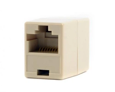 Розетка соединительная для RJ45 (мама мама), Grey, Cablexpert (TA-350-10)