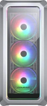 Корпус Cougar Archon 2 Mesh RGB білий, без БП, Mid Tower, ATX/Micro ATX/Mini ITX, 1xUSB 2.0, 2xUSB 3.0, 3x120 мм ARGB Fan,