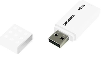 Флеш накопитель USB 16Gb Goodram UME2, белый, USB 2.0, до 20/5 МБ/с (UME2-0160W0R11)