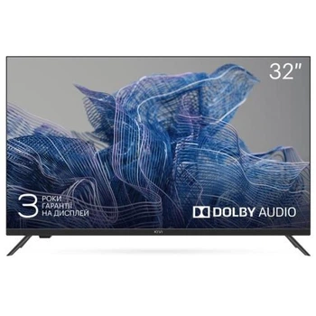 ТБ 32' Kivi 32H550NB, чорний, 1366x768 (LED, MVA, 60 Гц), DVB-T2/C, 2x8 Вт, 2xHDMI, 1xUSB, VESA 200x100 мм