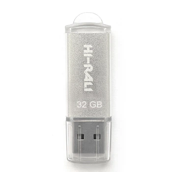 Флеш накопитель USB 32Gb Hi-Rali Rocket, серебристый, USB 2.0 (HI-32GBVCSL)