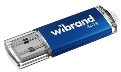 Флеш накопитель USB 64Gb Wibrand Cougar, синий, USB 2.0 (WI2.0/CU64P1U)