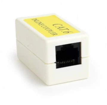 Розетка соединительная для RJ45 (мама мама), белый, Cablexpert CAT 6 (NCA-LC6-01)