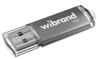 Флеш накопитель USB 4Gb Wibrand Cougar, серебристый, USB 2.0 (WI2.0/CU4P1S)