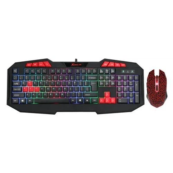 Комплект XTRIKE ME MK-503 USB, черный, подсветка RGB, Gaming, кабель 1.5м (6932391922088)