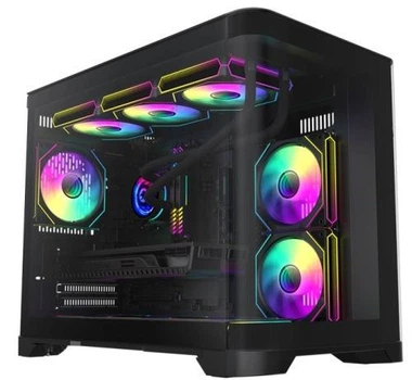 Корпус GameMax HYPE-M, черный, без БП, Micro Tower, Micro ATX / Mini-ITX, 1xUSB 3.0 / 2xUSB 2.0, макс. CPU - 157 мм / VGA - 400