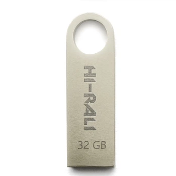 Флеш накопитель USB 32Gb Hi-Rali Shuttle, серебристый, USB 2.0 (HI-32GBSHSL)