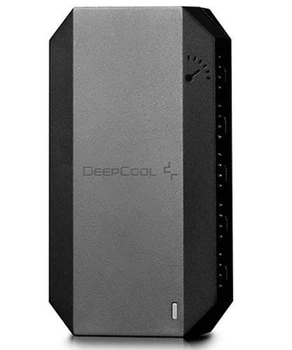 Контроллер для управления вентиляторами DeepCool FH-10, черный, 10x4-pin PWM, питание SATA (DP-F10PWM-HUB)