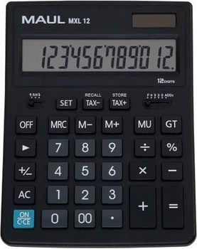 Калькулятор Maul MXL12, чорний, 12 цифр, сонячна батарея / літієва батарея
