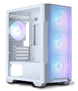 Корпус MSI MAG FORGE M100R, белый, без БП, Micro Tower, для Micro-ATX / Mini-ITX, 1xUSB 3.2 / 2xUSB 2.0, макс. CPU - 160 мм / VGA