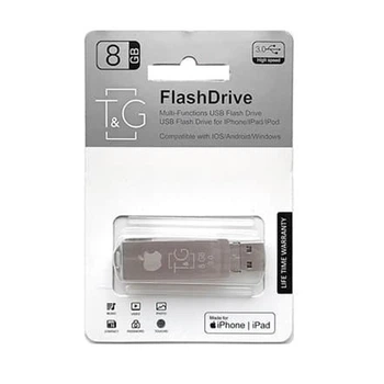 Флеш накопитель USB 8Gb T G TG004IOS, серебристый, Lightning / USB 3.0 / microUSB (TG004IOS-8G3)